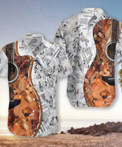 Guitar Hawaiian Shirt (6)- For men and women - Fanshubus