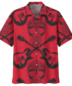 GUITAR HAWAIIAN SHIRT - Fanshubus