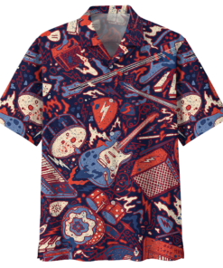 GUITAR HAWAIIAN SHIRT - Fanshubus