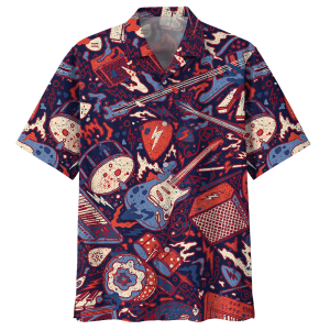 GUITAR HAWAIIAN SHIRT - Fanshubus