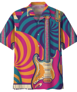 GUITAR HAWAIIAN SHIRT - Fanshubus