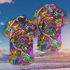 Guitar Hippie Color Colorful Unique Hawaiian Shirt- For men and women - Fanshubus
