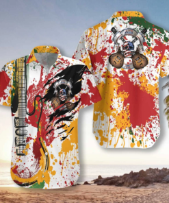 Guitar Live Free Or Die Hawaiian Shirt- For men and women - Fanshubus