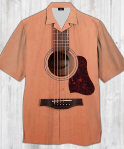 Guitar Mahogany Hawaiian Shirt- For men and women - Fanshubus