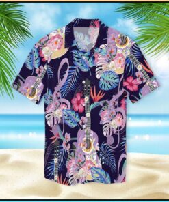 Guitar With Treble Clef Hawaiian Shirt- For men and women - Fanshubus