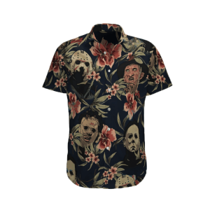 Halloween Horror Movies Hawaiian Shirt | Hawaiian Shirt For Women Men- For men and women - Fanshubus