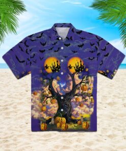 Halloween Tropical Hawaiian Shirt