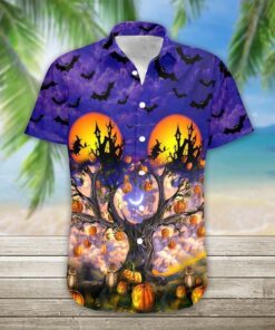 Halloween Tropical Hawaiian Shirt