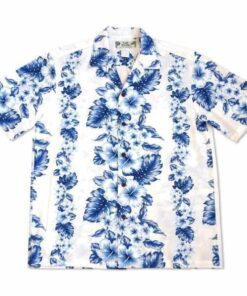 Hanalei White Unique Design Hawaiian Shirt- For men and women - Fanshubus