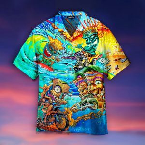 Happy Day With Tiki Hawaiian Shirt- For men and women - Fanshubus