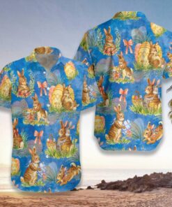 Happy Easter Day Bunny Hawaiian Shirt- For men and women - Fanshubus