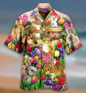 Happy Easter Day Hawaiian Shirt - For Men & Women - Adult