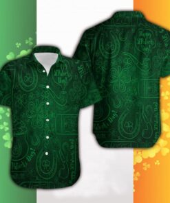 Happy St. Patrick's Day Hawaiian Shirt- For men and women - Fanshubus