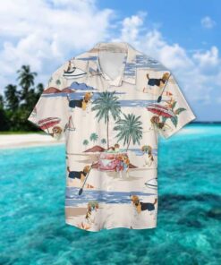 Harrier Summer Beach Hawaiian Shirt - For Men and Women - Fanshubus