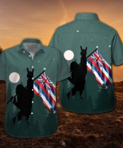 Hawaii Proud Bigfoot Sasquatch American Hawaiian Shirt- For men and women - Fanshubus