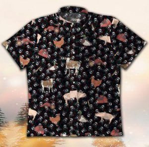 Hawaii Shirt Gettyshirt Farm Gt Vintage Cotton Mens Hawaiian Shirt- For men and women - Fanshubus