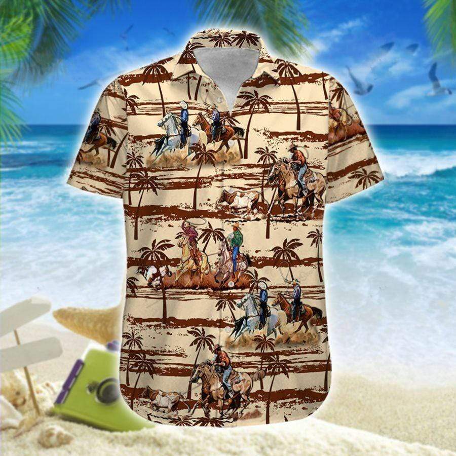 Hawaiian Aloha Shirt Amazing Team Roping- For men and women - Fanshubus ...