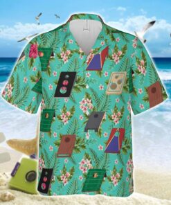 Hawaiian Aloha Shirt Cornhole Hawaii Tropical- For men and women - Fanshubus