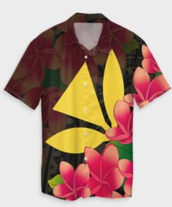 Hawaiian Kanaka Plumeria Polynesian Hawaiian Shirt- For men and women - Fanshubus