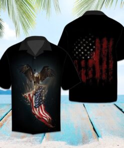 Hawaiian Shirt Amazing Eagle America- For men and women - Fanshubus