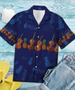 Hawaiian Shirt Cello Pineapple For Men Women- For men and women - Fanshubus