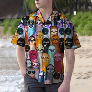 Hawaiian Shirt Colorful Slo For Men Women- For men and women - Fanshubus