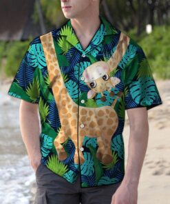 Hawaiian Shirt Cute Giraffe For Men Women- For men and women - Fanshubus