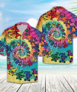 Hawaiian Shirt Dancing Bear For Men Women- For men and women - Fanshubus