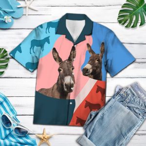Hawaiian Shirt Donkey Lover For Men Women- For men and women - Fanshubus