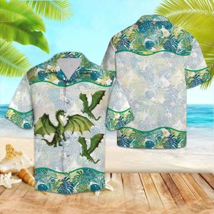Hawaiian Shirt Dragon Tropical For Men Women- For men and women - Fanshubus
