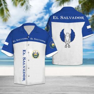 Hawaiian Shirt El Salvador Latino American For Men Women - For men and women - Fanshubus