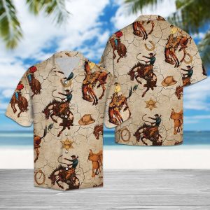 Hawaiian Shirt Exciting Rodeo For Men Women- For men and women - Fanshubus