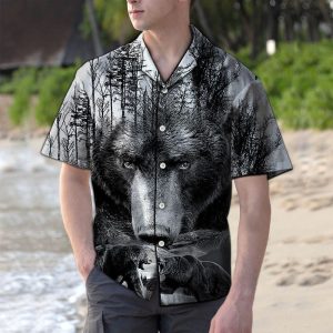 Hawaiian Shirt Fighting Bear For Men Women- For men and women - Fanshubus