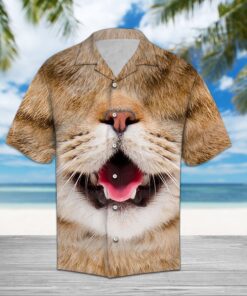 Hawaiian Shirt Funny Cat Hawai For Men Women- For men and women - Fanshubus