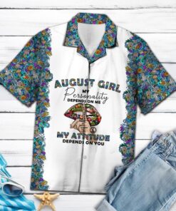 Hawaiian Shirt Hippie August Girl For Men Women- For men and women - Fanshubus