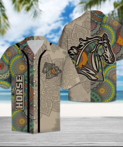 Hawaiian Shirt Horse Mandala For Women Men- For men and women - Fanshubus