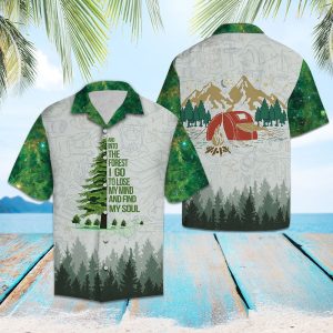 Hawaiian Shirt Into The Forest Hiking For Men Women- For men and women - Fanshubus