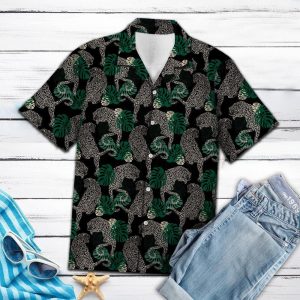 Hawaiian Shirt Leopard Forest For Women Men- For men and women - Fanshubus