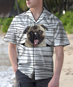 Hawaiian Shirt Mummies Pug For Men Women- For men and women - Fanshubus