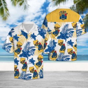 Hawaiian Shirt New Jersey Proud For Men Women- For men and women - Fanshubus