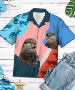 Hawaiian Shirt Otter Lover For Men Women- For men and women - Fanshubus