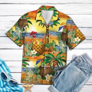 Hawaiian Shirt Paradise Mojito For Men Women- For men and women - Fanshubus