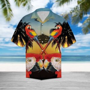 Hawaiian Shirt Parrot Beauty For Women Men- For men and women - Fanshubus