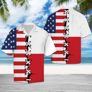 Hawaiian Shirt Poland Root For Men Women- For men and women - Fanshubus