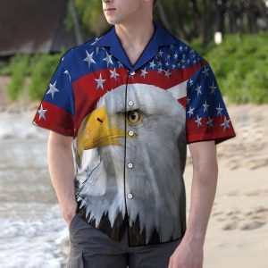 Hawaiian Shirt Proud Eagle For Men Women- For men and women - Fanshubus