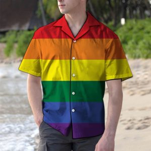 Hawaiian Shirt Rainbow Lgbt For Men Women- For men and women - Fanshubus