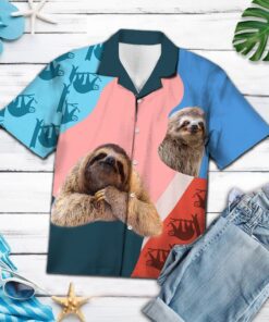 Hawaiian Shirt Sloth Lover For Men Women- For men and women - Fanshubus