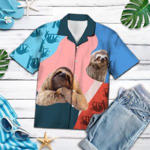 Hawaiian Shirt Sloth Lover For Men Women- For men and women - Fanshubus