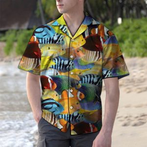 Hawaiian Shirt Tropical Fish Sealife For Men Women- For men and women - Fanshubus