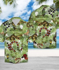 Hawaiian Shirt Tropical Snake For Men Women- For men and women - Fanshubus